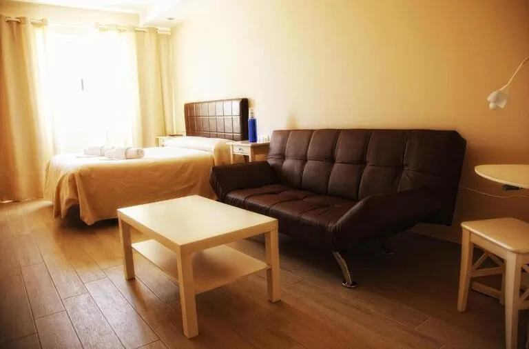 Vista de la zona de estar de la habitación