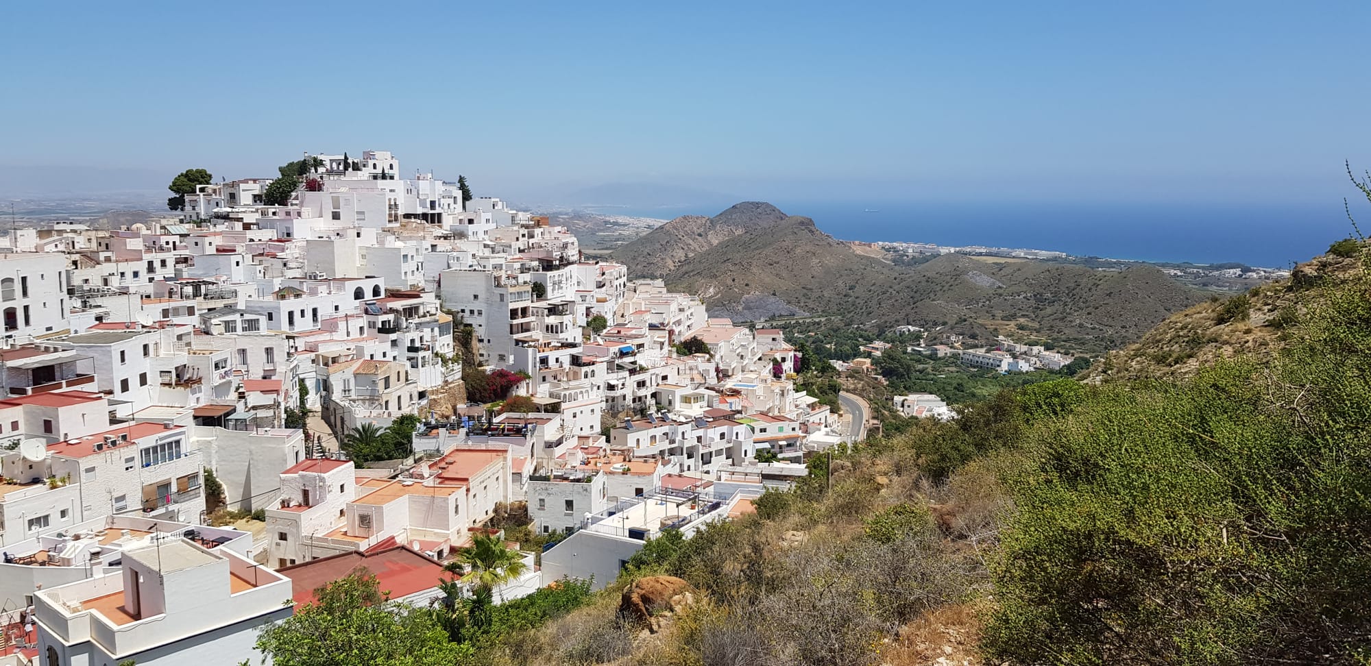 Mojácar seen from the mountain